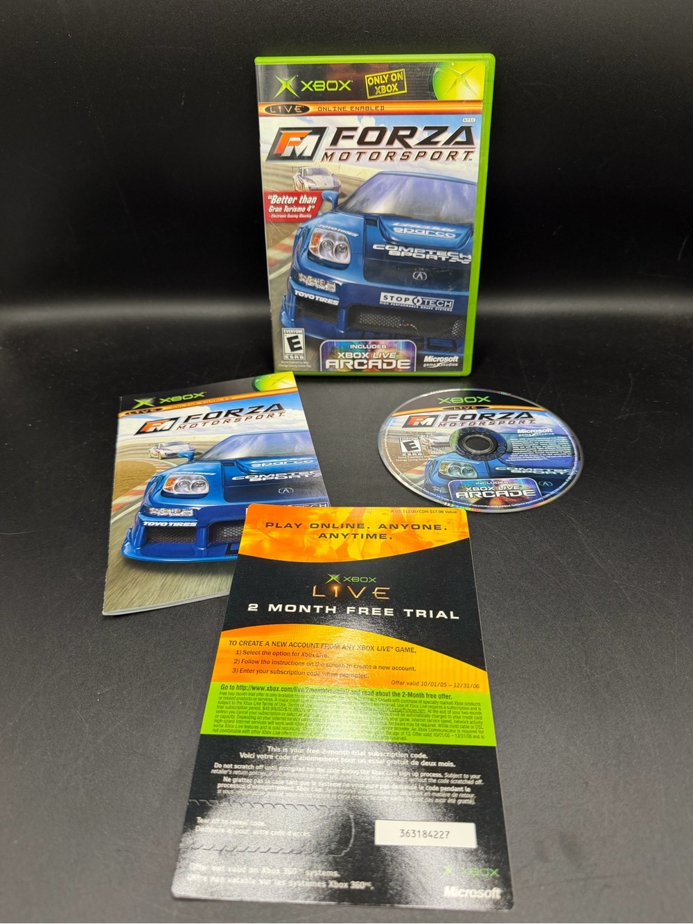 XBOX Game Forza Motorsport CIB Complete In Box